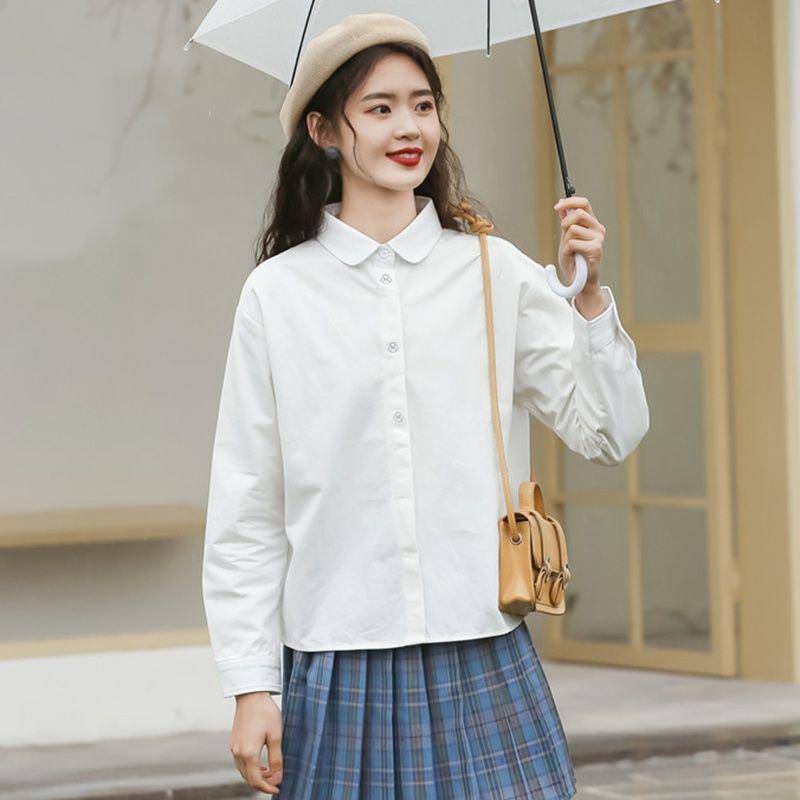 

Женский топ JK: Ранняя осень 2024 Нишевый дизайн молочно-белого цвета - Новый весенний ленивый стиль 2XL молочный белый