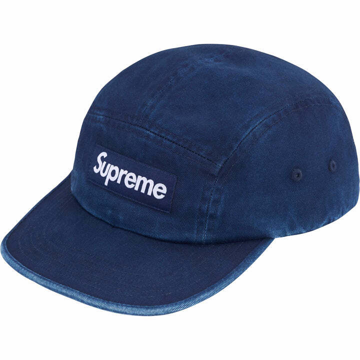 Supreme Washed Chino Twill Camp Cap Indigo One-Size