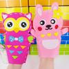 Kids Cartoon DO IT YOURSELF Hand Puppet Crafting Playthings Kindergarten Learning Non-Woven Handmade Paste Material Sewing Set Children Xmas Gift Idea