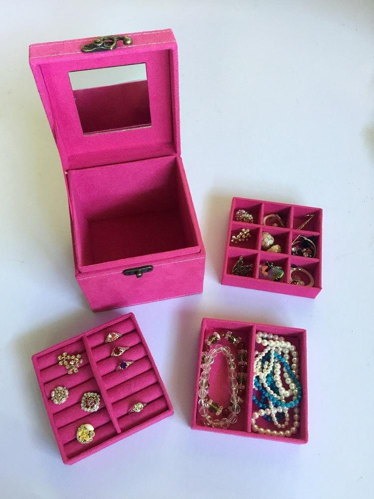 Jewelry Display Box Vintage Retro Jewelry Box Luxury Fashion Organizer Display Showcases Gifts Packaging Supplies