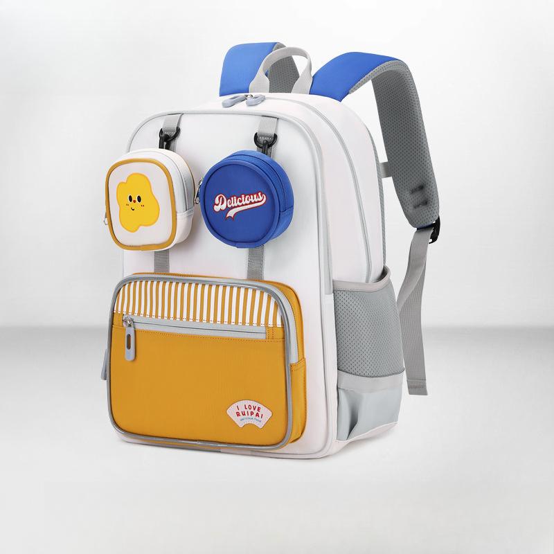 Children's Schoolbags, Boys and Girls for Primary School Students, Backrest and Burden Reduction, Children's Lightweight Waterproof Backpacks