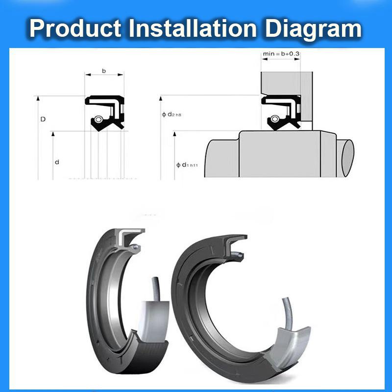 ID 40mm NBR Oil Seal TC-40*50/52/55/56/58/60/62/65/70/72/75/80/85*5/7/8/10/12mm Nitrile Rubber Shaft Double Lip Oil Seal Gasket