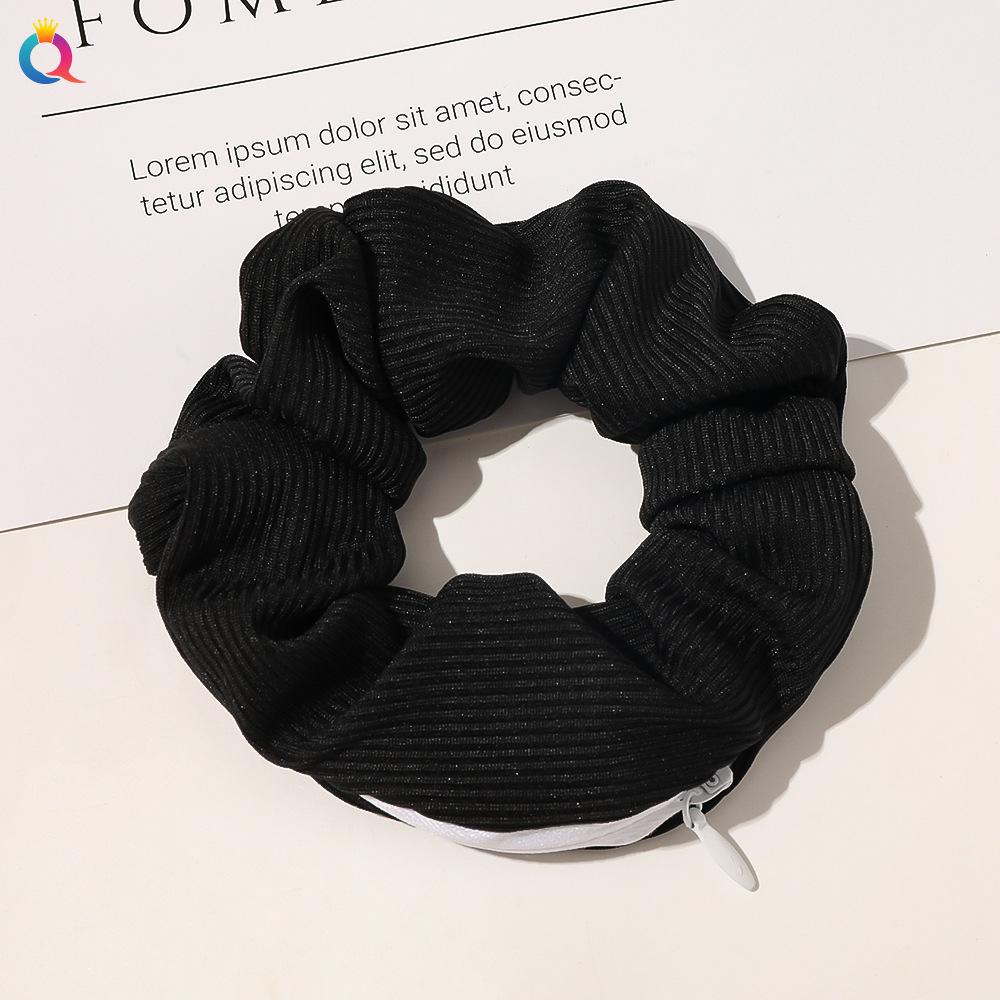 

Резинка для волос из бархатной ткани Pig Colon Scrunchie Резинка для волос из бархатной ткани на молнии 1pc