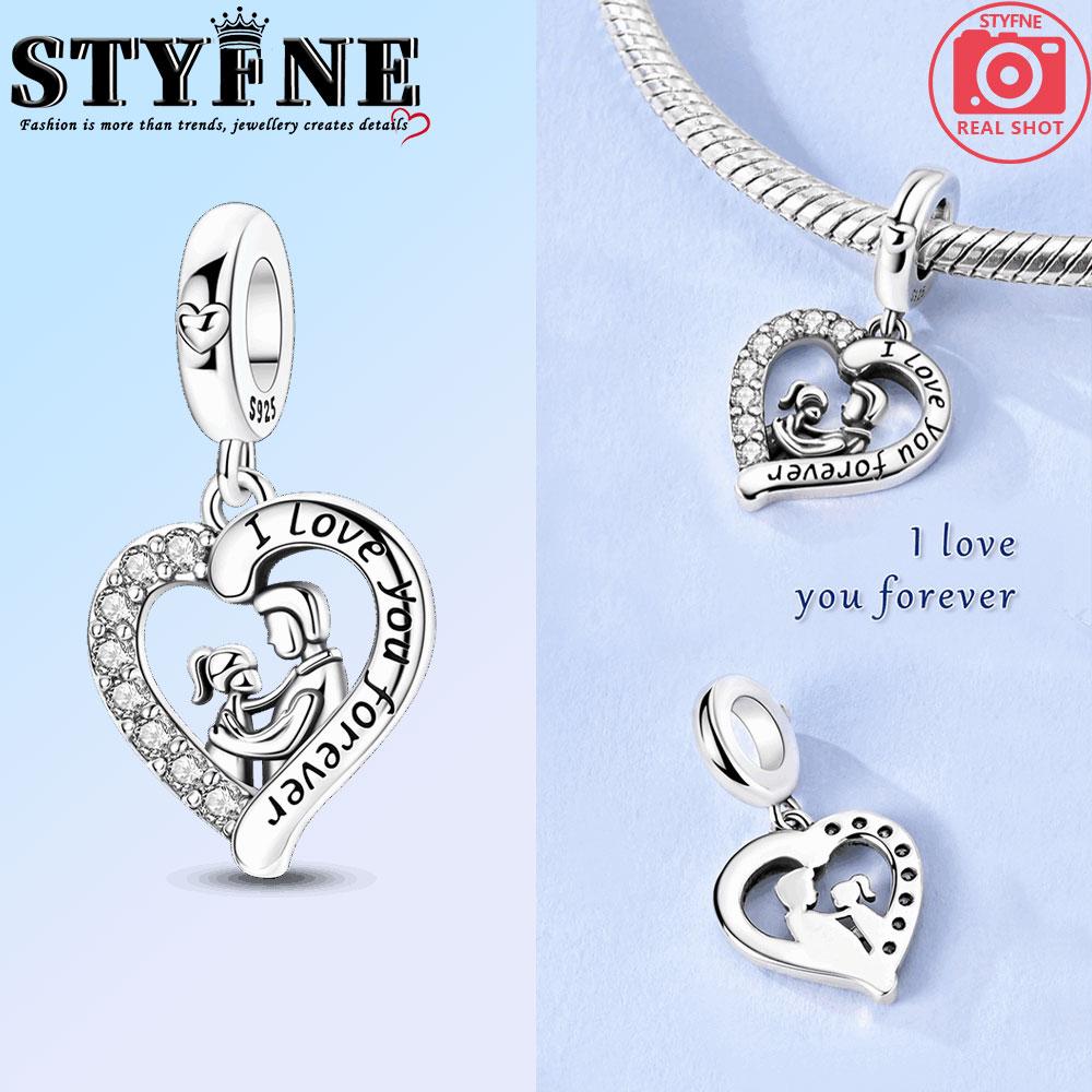 Copper Golden Couple Heart Angel Wings Charms Beads Pendant For Original Bracelet Woman Girl Jewelry