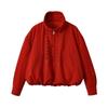 Giacca da Donna 2026 Vestibilità Larga con Zip e Collo Alto in Cotone con Cappuccio Coulissato Streetwear Capospalla
