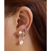 Natural Freshwater Pearl Stud Earring Jacket/Earrings E058-06H