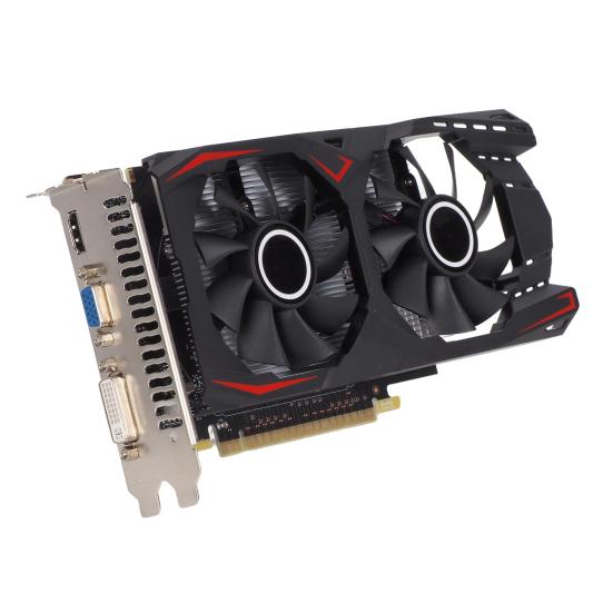 Computer Graphics Card 128-bit Interface 4GB Dual Fan Design PCI-E GDDR5 Universal Low Power