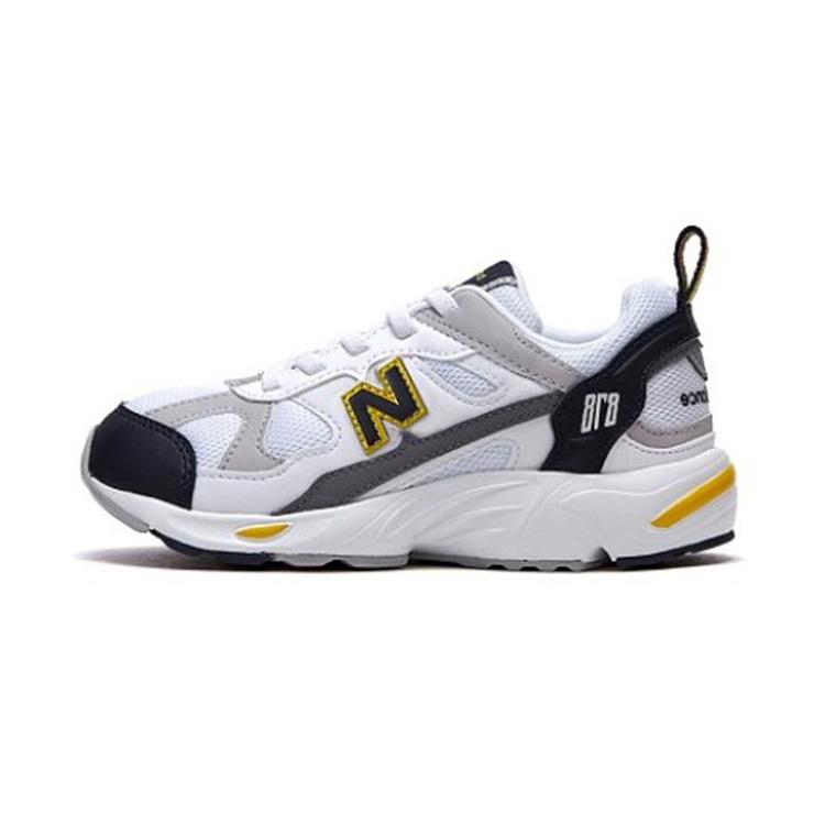 

New Balance NB 878 Wear Resistant Low Top Kids Running Shoes White Gray Children Aged 3 7 Years Old 28.5