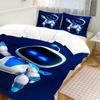 Spiel Bettwäschebezug Niedliche Weltraumroboter Kissenbezug Bettwäsche Set Erwachsener Junge Mädchen Schlafzimmer Dekoration Geschenk Einzel Doppel Große Größe