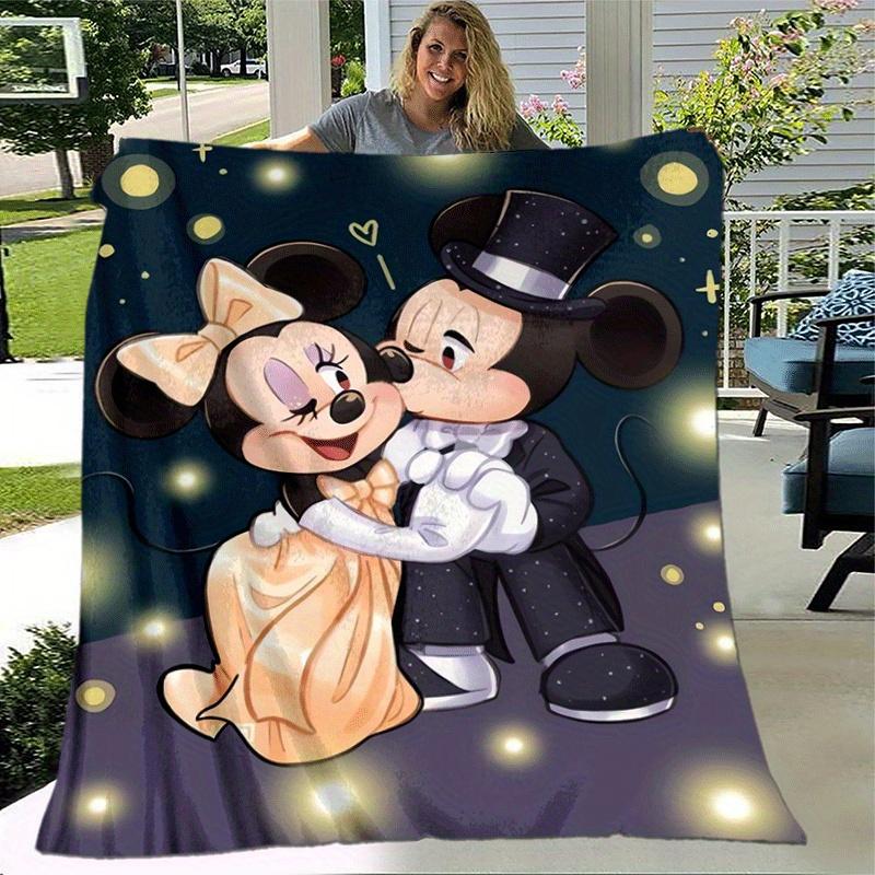 1pc Minnie Printing Blanket - Soft, All-Season Throw for Living Room, Bedroom,Personalized Gift with Adorable Cartoon Design