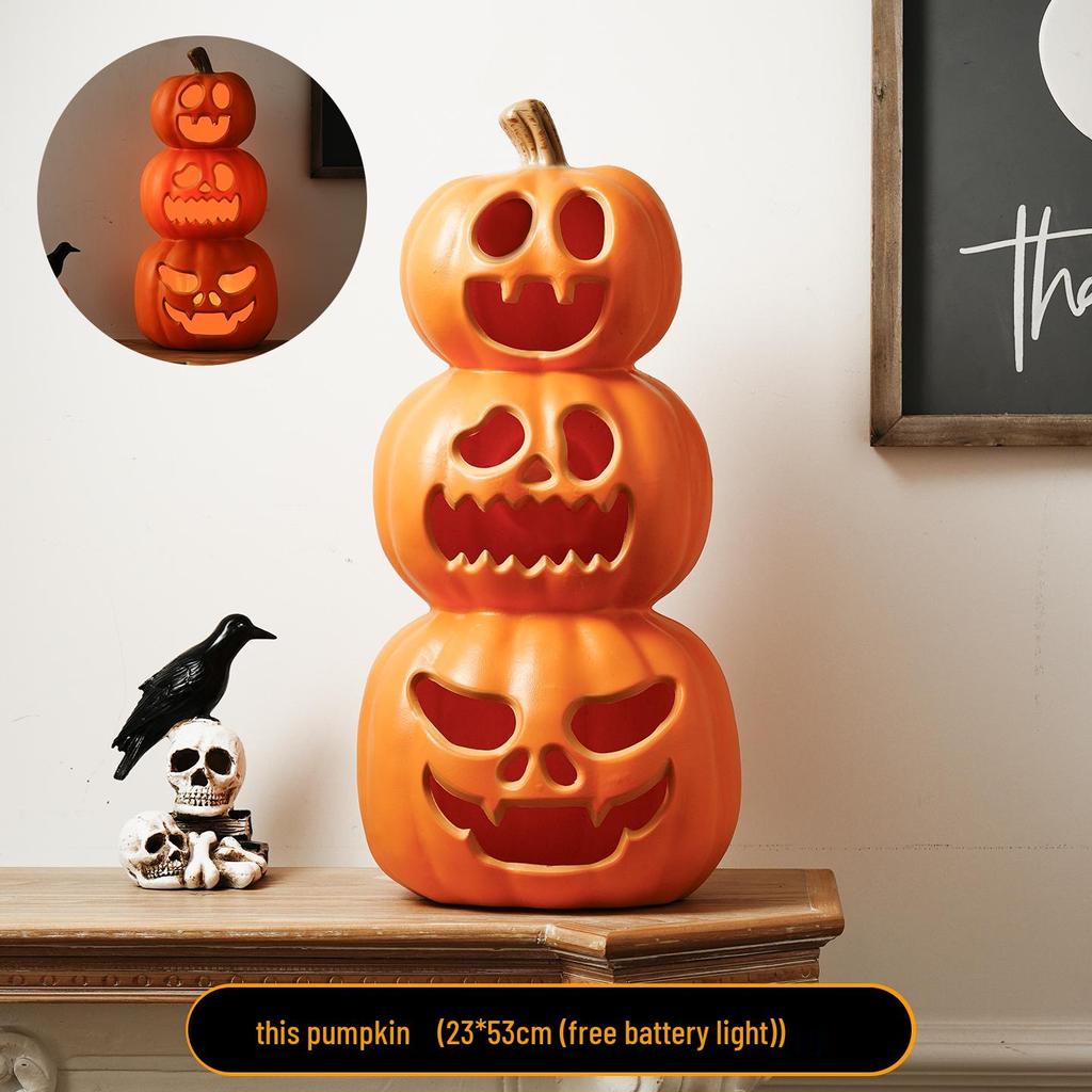 Halloween Large Pumpkin Lantern: Festive Decor for Doorways, Bars, and Shops