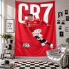 Wandkleed Cristiano Ronaldo Kunst Hangend Doek Decoratieve Achtergrondhoes voor Kamerdecoratie