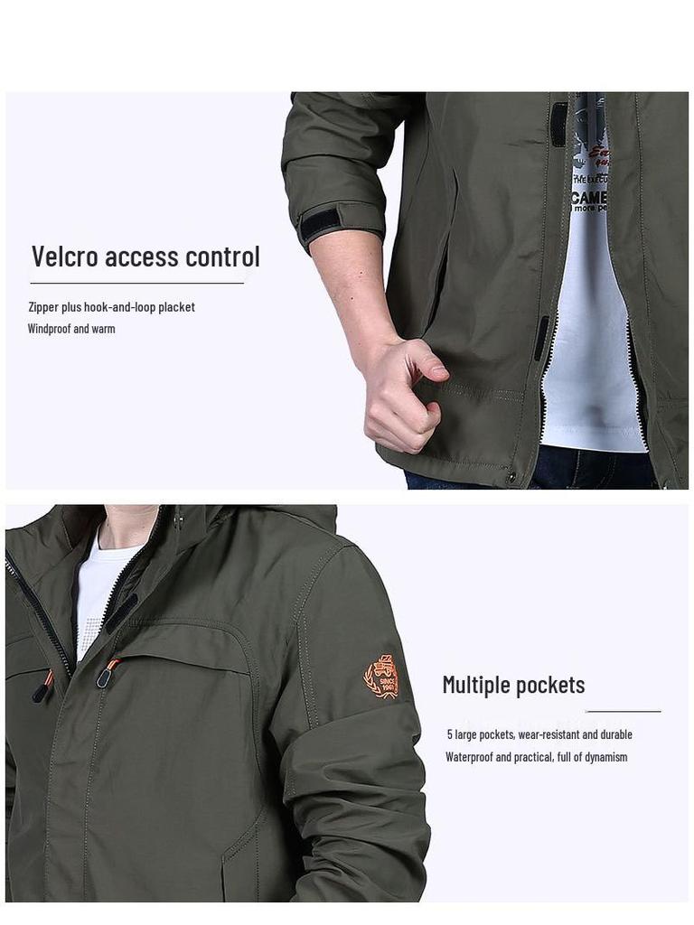 2024 Men's Casual Spring/Autumn Jacket: Middle-Aged Windbreaker