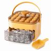 Homemade Large Capacity Ice Cube Mold Reusable Space-Saving Ice Maker Double Layer With Ice Scoop Ice Storage Box Small Freezers