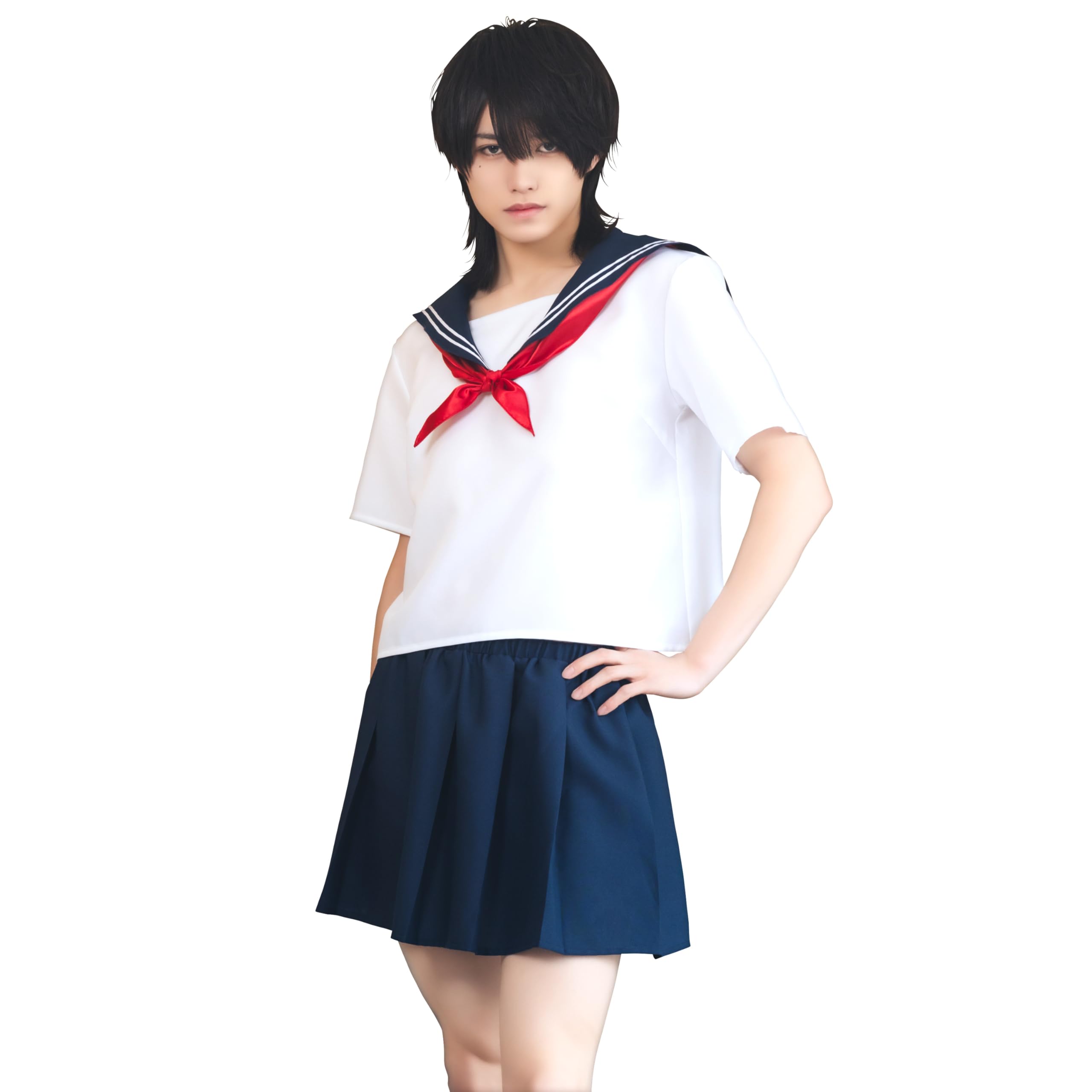 

Clearstone Honey Boy Cosplay Halloween Sailor Costume for Men, Navy