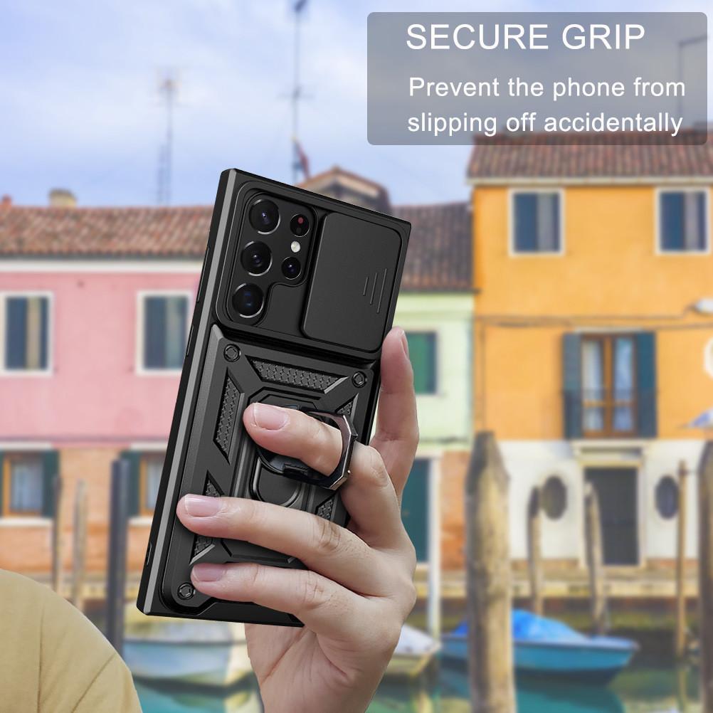 Samsung For Galaxy S24 Anti Fall Magnetic Phone Case With Bracket Protect Lens