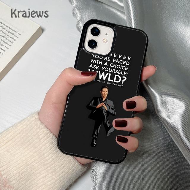 Krajews American TV Lucifer soft Phone Case Cover For iPhone 17 Air 16 15 14 plus 12 13 pro max coque Fundas