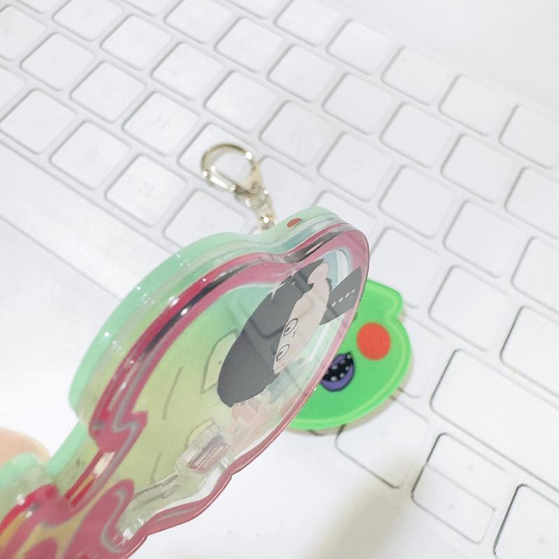 Anime Cute Keychains Kawaii Pink Shake Toys Key Chains Bag Pendant Gifts For Kids