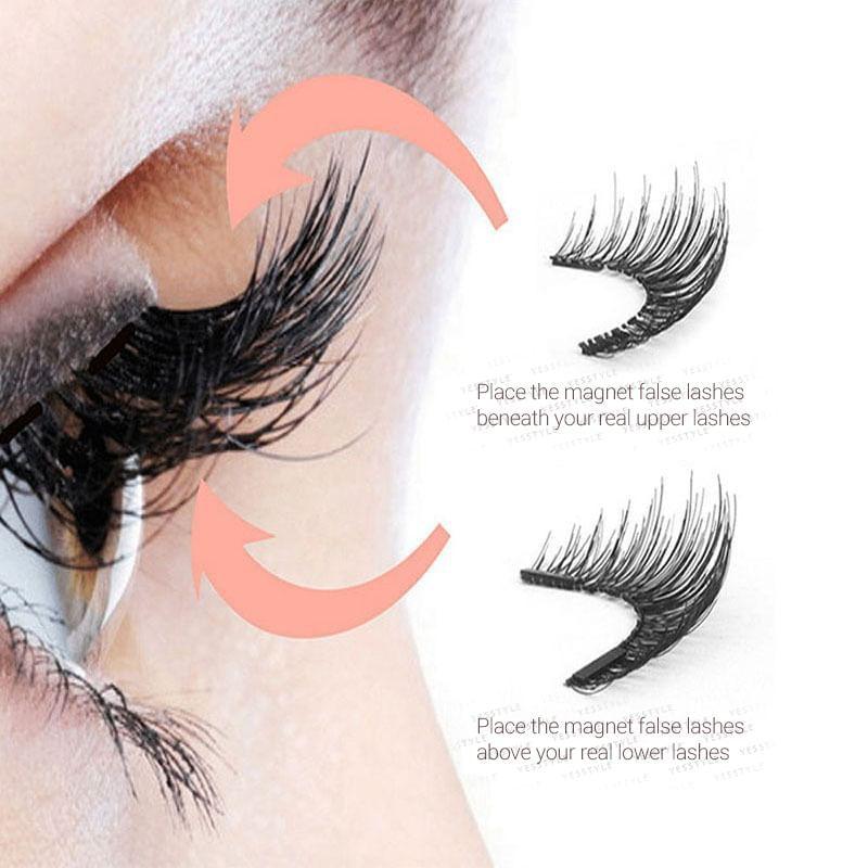 Buttermilk - Volume Crisscross Magnetic False Eyelashes with Applicator Clip