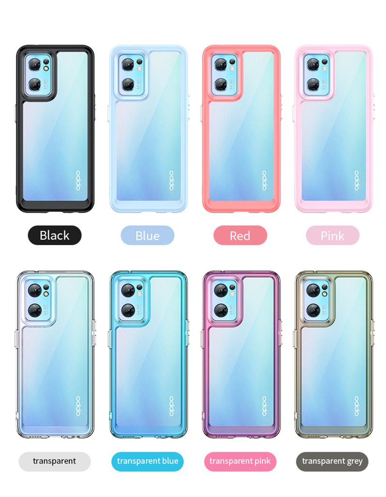For Cover OPPO Find X5 Lite Case Find X5 Lite Capas Bumper Clear Multicolor Transparent For Fundas OPPO Find X5 Pro Lite Cover