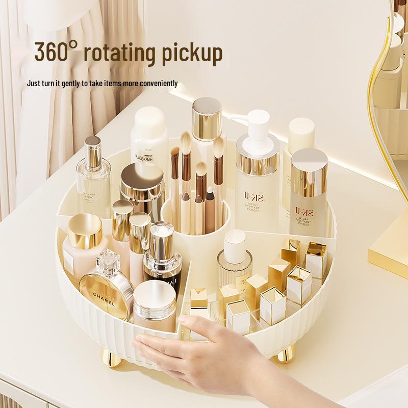 Drehbare Multifunktionale Kosmetik-Aufbewahrungsbox: Großer Organizer für Kosmetik, Badezimmer & Stifte