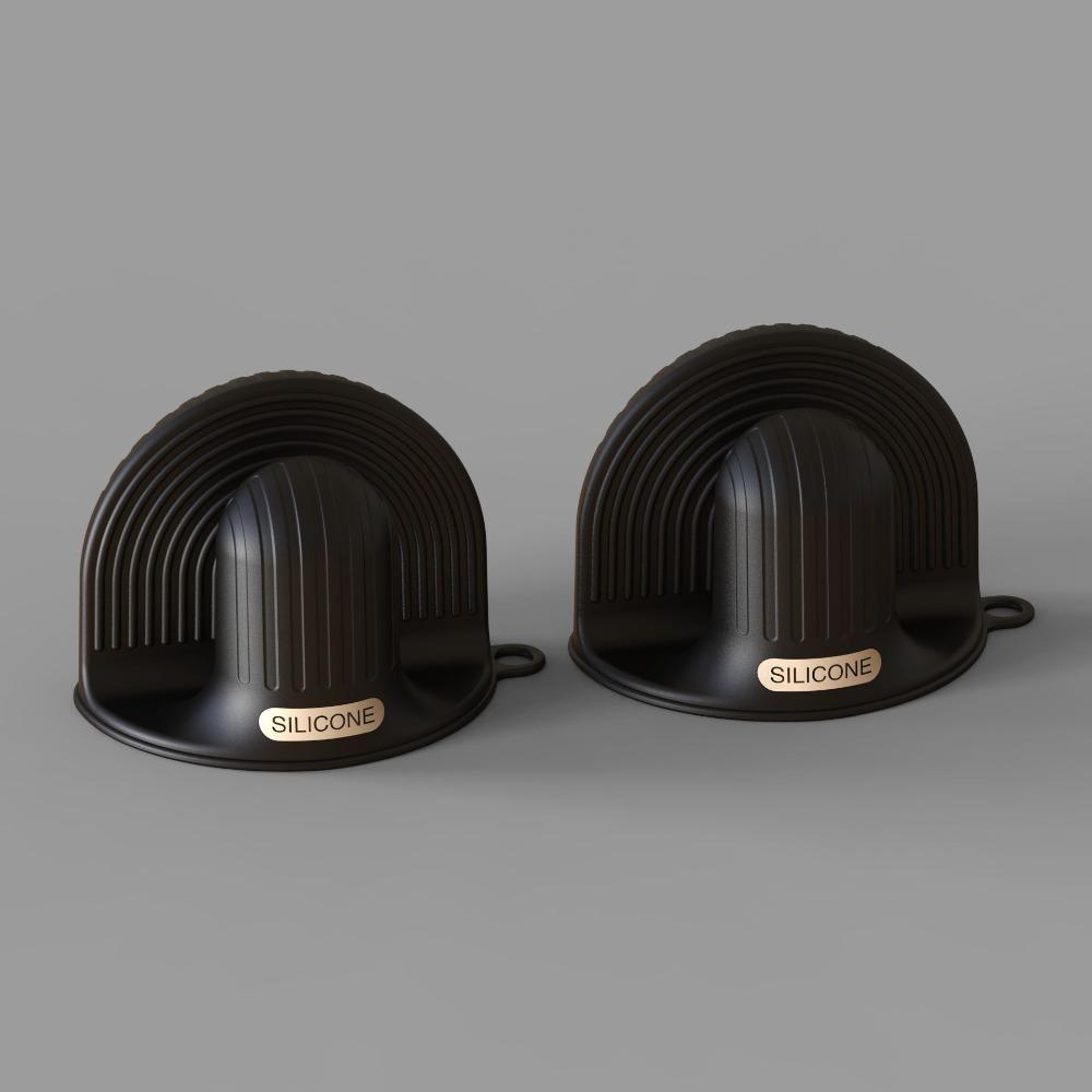 2pcs Non Slip Pinch Mitts Heat Resistant Baking Glove Multifunctional Silicone Oven Mitts Bowl