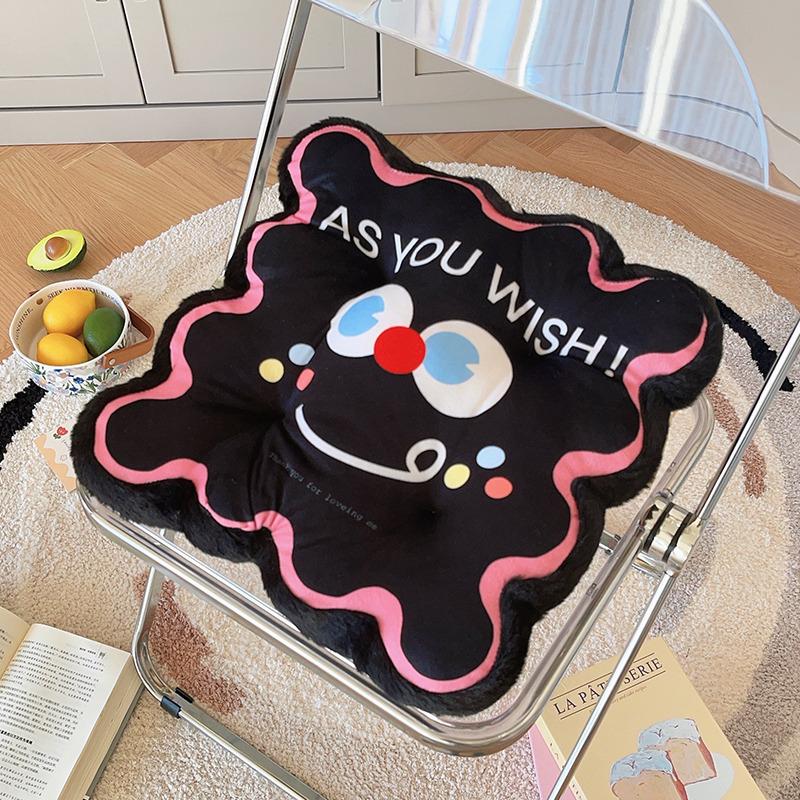 

Colorful Chocolate Biscuits Plush Pillow Cute Cartoon Strawberry Cookie Thick Cushion Plush Toys Sofa Decoration Nice Gift 40cm