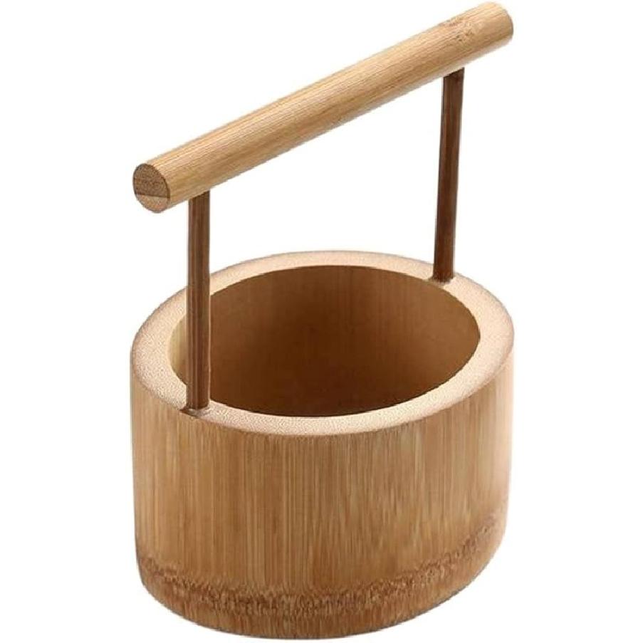 FARZI Portable Bamboo Cabas Gift Box Bamboo Portable Snack Basket Desktop Tea Box Dried Fruit Tray Storage Fruit Snack Basket