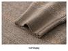 Men's 100% Pure Cashmere Thickened Fleece-Lined Winter Sweater - Solid Color, Round Neck, for Middle-Aged.