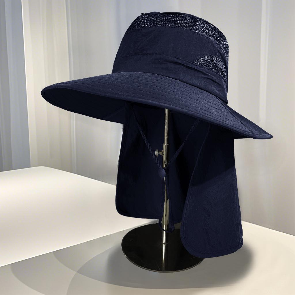 

Sunscreen fisherman hat men s summer versatile mesh breathable large brim sunshade basin hat outdoor mountaineering riding hat
