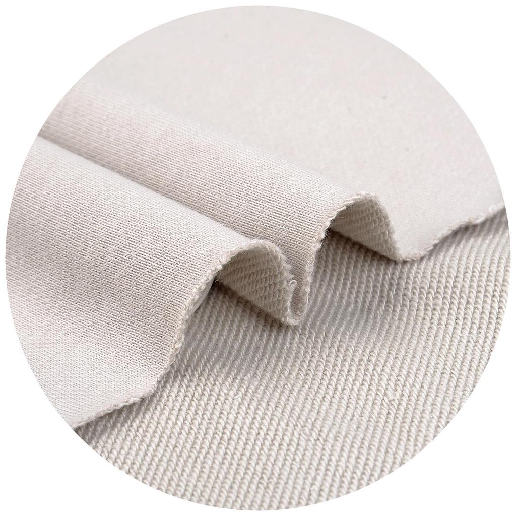 Thickened Pure Cotton Terry Sweater Fabric for Autumn/Winter (380g) - Combines Trendy Combed Cotton and Knitted Design.