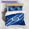 Brighton & Hove Albion Football Printed 3 Pieces Bedding Set, Comfortable Skin Friendly Bedroom Duvet Cover Set
