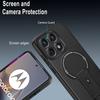 Carbon Fiber Invisible Stand Holder Magnetic Ring Case for Moto Edge 60 Fusion 60s 50 Pro G35 G55 G75 G85 G54 G04 G24 Cover