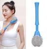 Massage Hammer 2 Soft Heads Retractable Flexible Handle Large Area Portable Silicone Manual Massage Hammer Stick