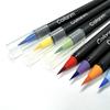 12 Farben Aquarell Pinselstifte Set - Flexible Spitze, Inklusive Wasserpinsel & Reiseetui