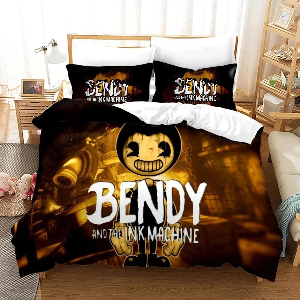 

3D Print Anime BENDY Printed Bed Set Duvet Cover Pillowcase Bedding Set Bed Linen Sheet Quilt Cover Full Queen King Size 135x200cm