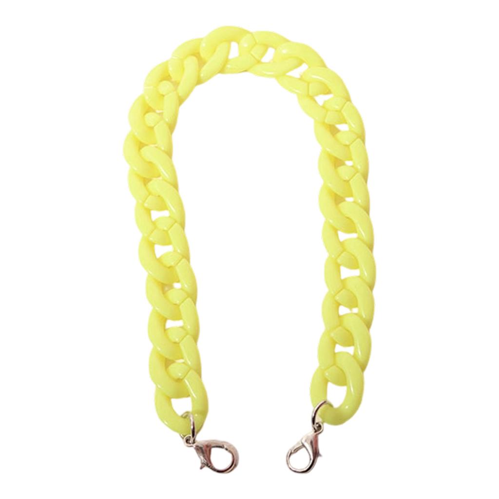 Replacement Acrylic Chain Shoulder Strap 60cm Long Handbag Chains Handle Straps for Women Shoulder Bag Purse Making