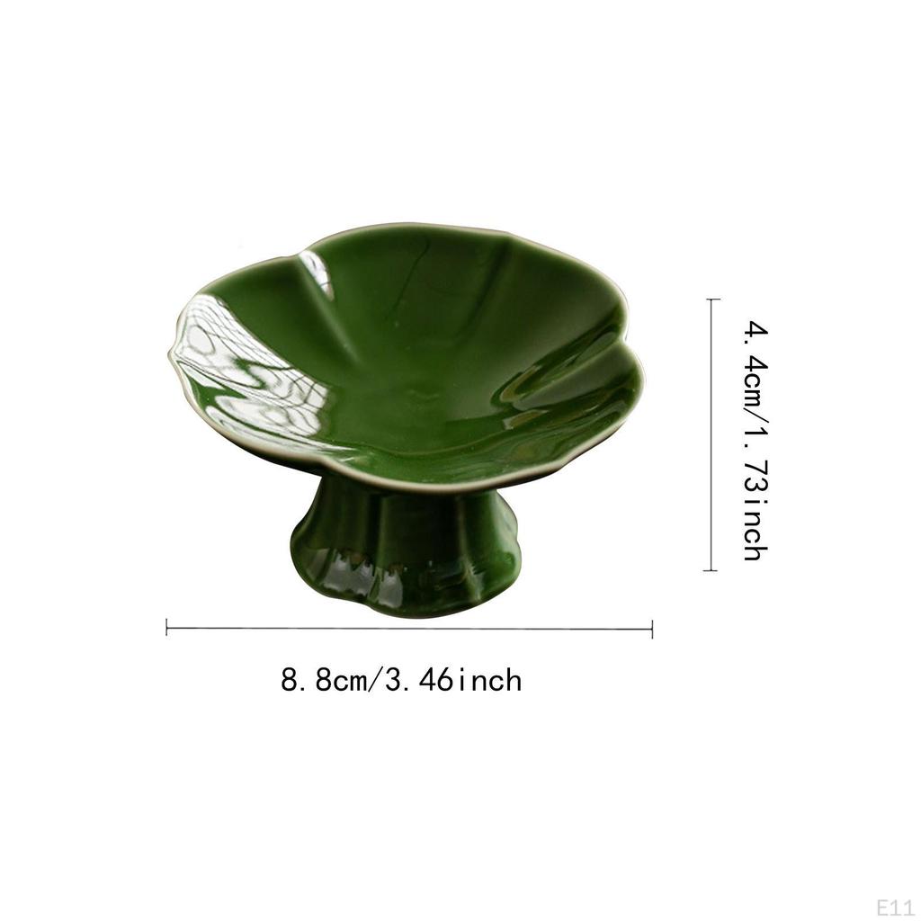 Ceramiczna misa na nóżce Dekoracyjny wystrój stołu Podstawa Deser Ciasto Do serwowania Uchwyt do salonu