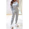 Autumn Winter Women's Turtleneck Slim Fit Long Sleeve Casual Two-piece Set