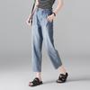 Summer thin high waisted jeans for women 2025 fashion, loose and versatile, slimming Harun pants