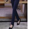 Women's Spring/Autumn Mid-Rise Straight-Leg Work Pants Slim-Fit Slim Straight Bottom Tapered Trousers