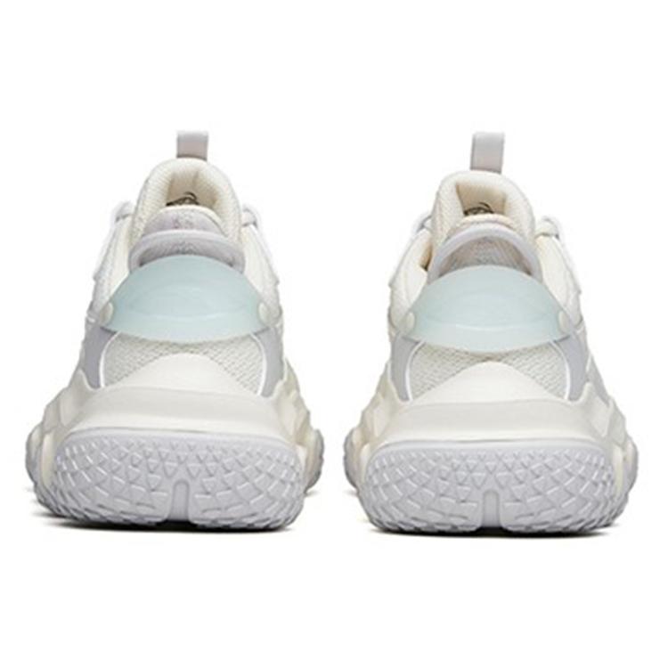 Anta Life Collection Zhou White 2.0 Cushioning Slip Resistant Low Top Chunky Sneakers Women's White Gray Green 922218883-1