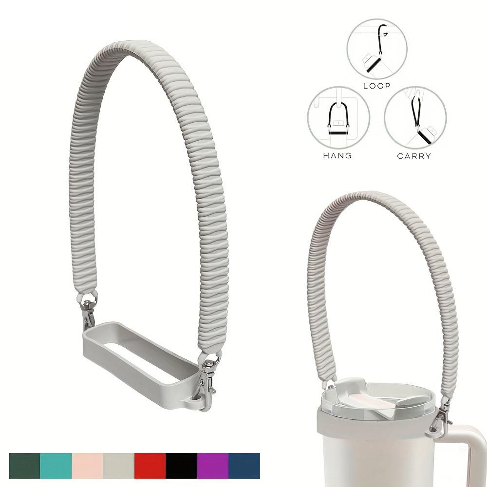 Water Bottle Carrier Strap Water Bottle Handle Sling Soft Durable Silicone Holder for Most 8 40oz Bottles Cup Accessories