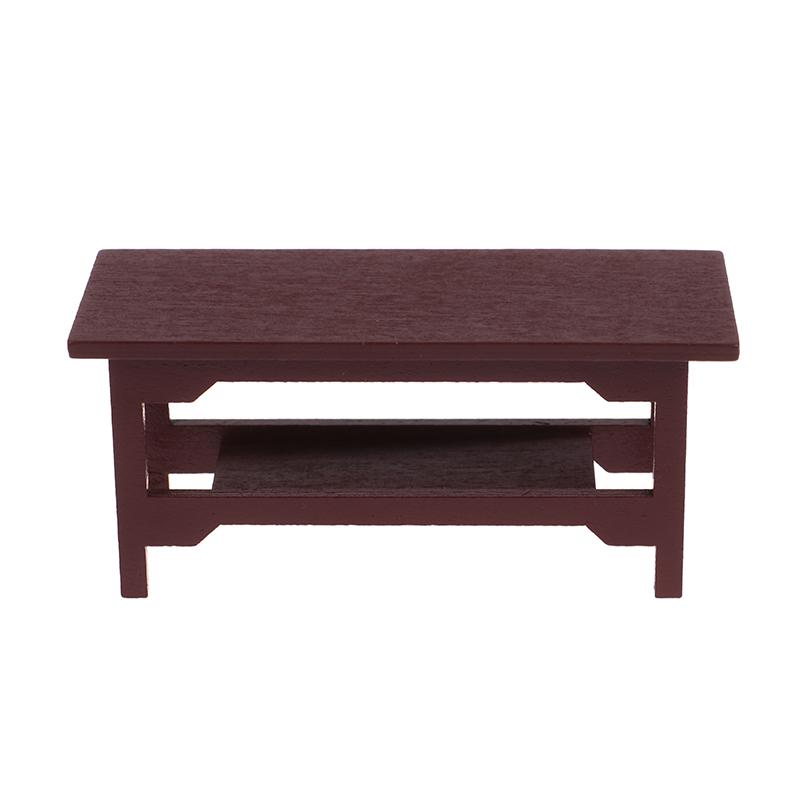 1Pc 1/12 Dollhouse Kitchen Room Furniture Dining Wood Table For Doll House