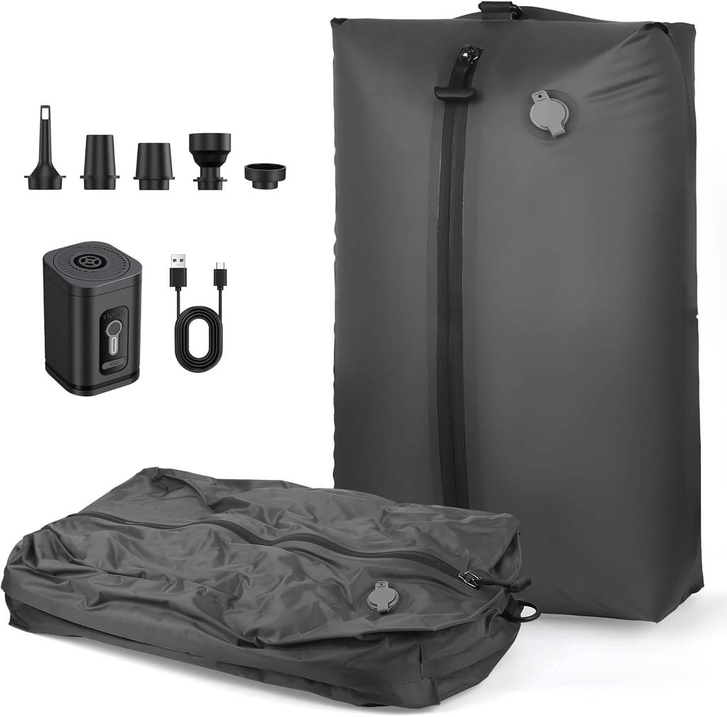 17L Vacuum Compression Bag With Air Pump Reusable Travel Storage Bag Outdoor Compression Backpack Luggage Bag