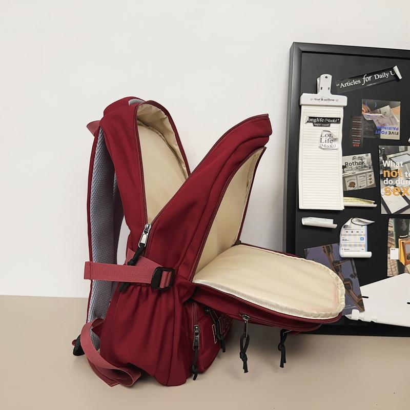 Men Large Capacity Backpack Middle School Student Schoolbag Women Travel Backpack
