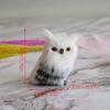 Cute Artificial Owl White Black Furry Christmas Bird Ornament Decoration Adornment Simulation For Home Decor Gift