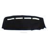 TUCKBOLD Dashboard Mat for Fiat 500 Car Dashboard Protective Interior Customization Parts Sun Flannel Black with Blue Set (2008-2023), Cover, Mat, &