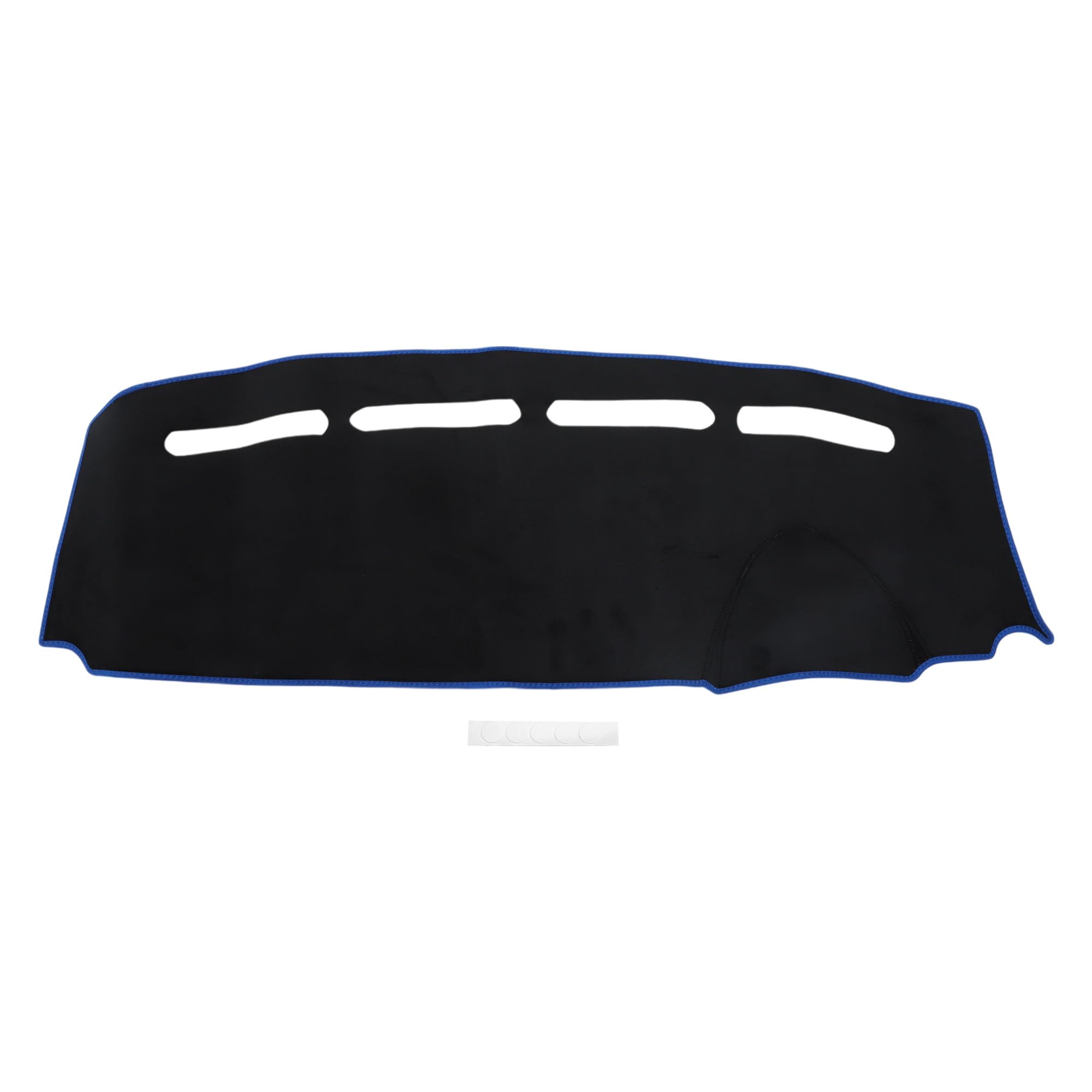 

TUCKBOLD Dashboard Mat for Fiat 500 Car Dashboard Protective Interior Customization Parts Sun Flannel Black with Blue Set (2008-2023), Cover, Mat, & синий