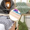 Chunky Blanket Loom Wood Knitting Frame DIY Throw Blanket Adjustable Hand Knitting Yarn Chunky Beginner Friendly Yarn Craft Gift